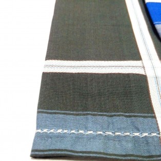 SET 2 Men's Gents Solid Plain Cotton Handkerchief Hanky BIG LARGE Wedding Gift 2